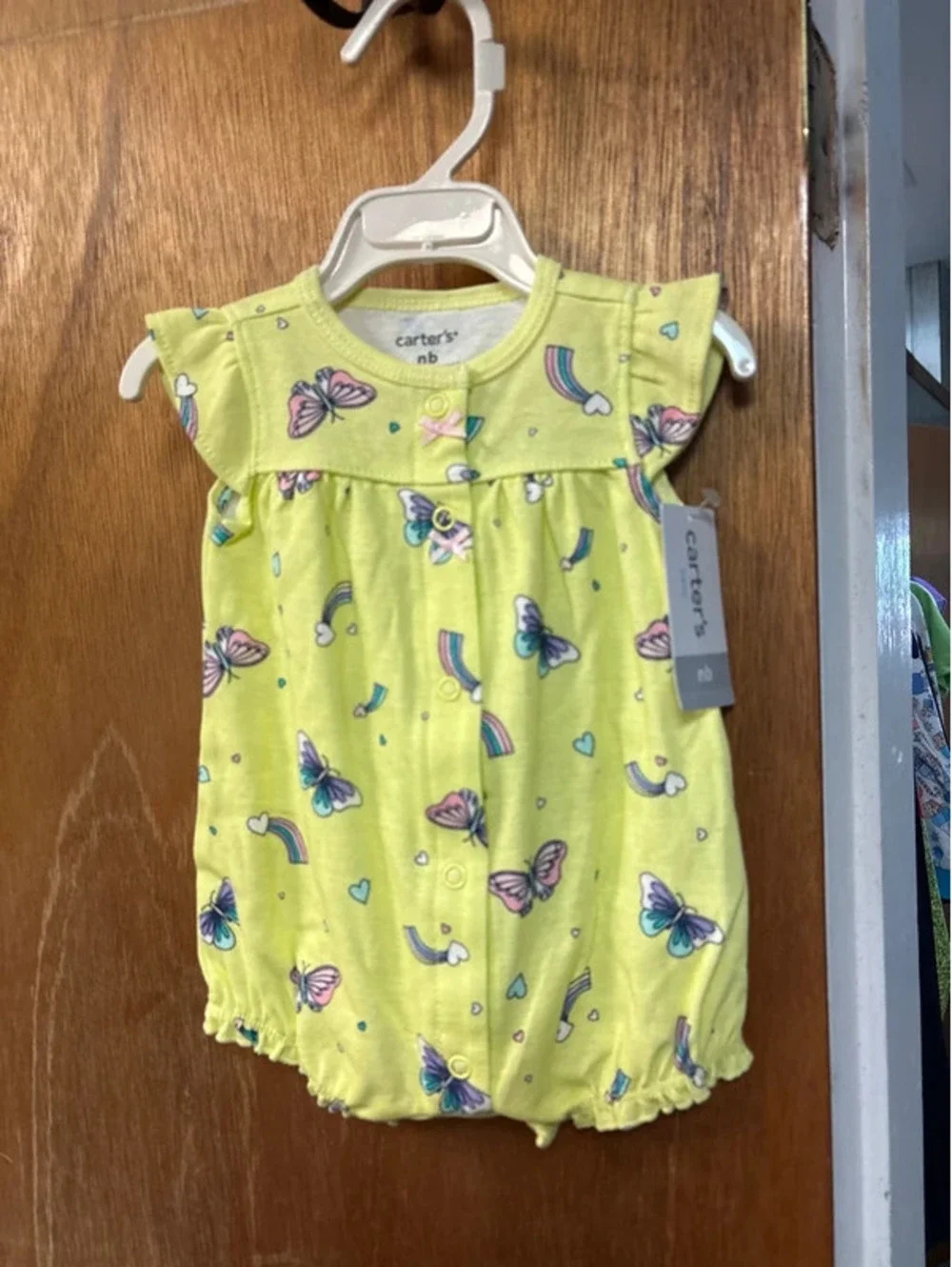 Carters butterfly  romper NWT size NB